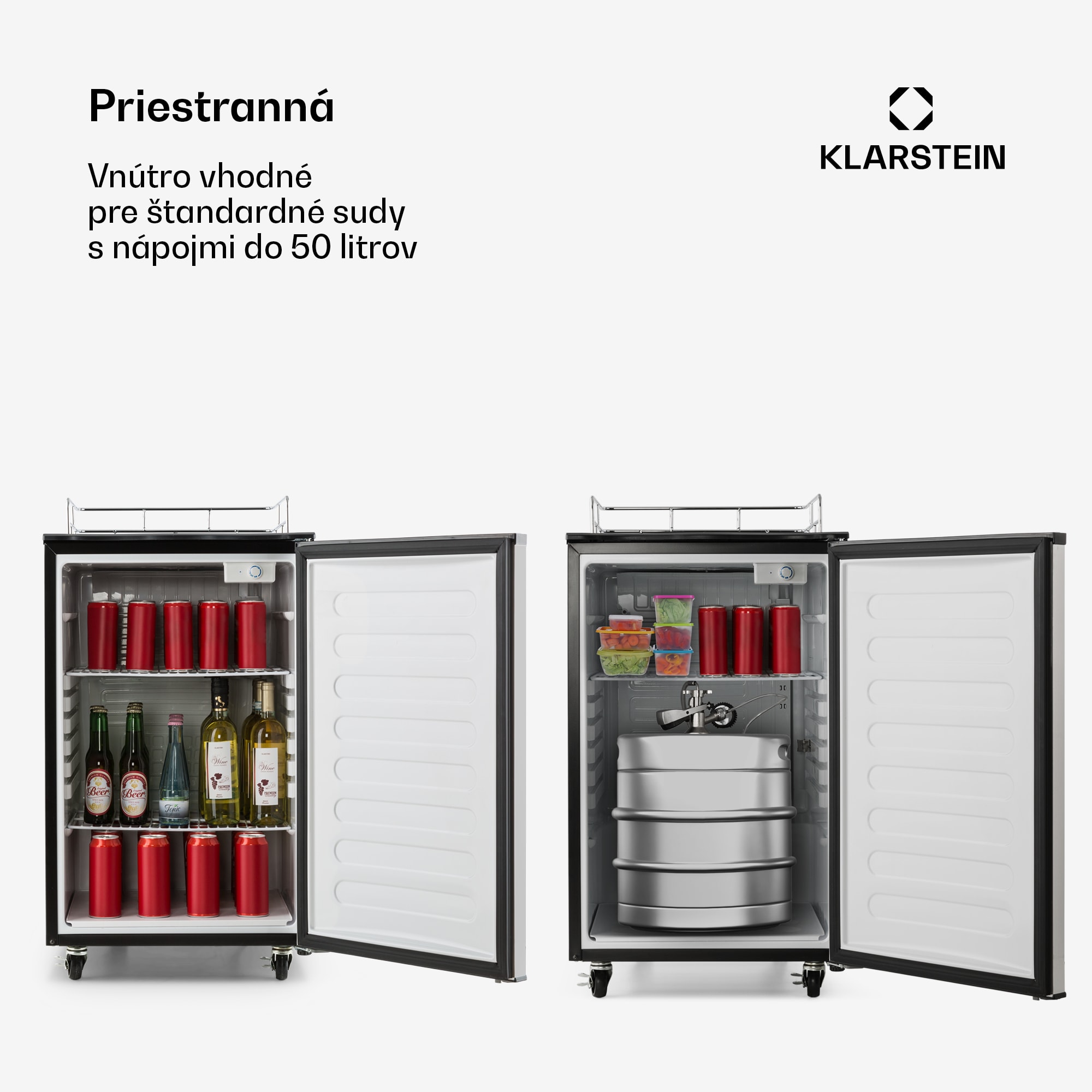 Klarstein Big Spender Double, chladnička na nápojový sud, sudy do 50 l – Obrázok 4