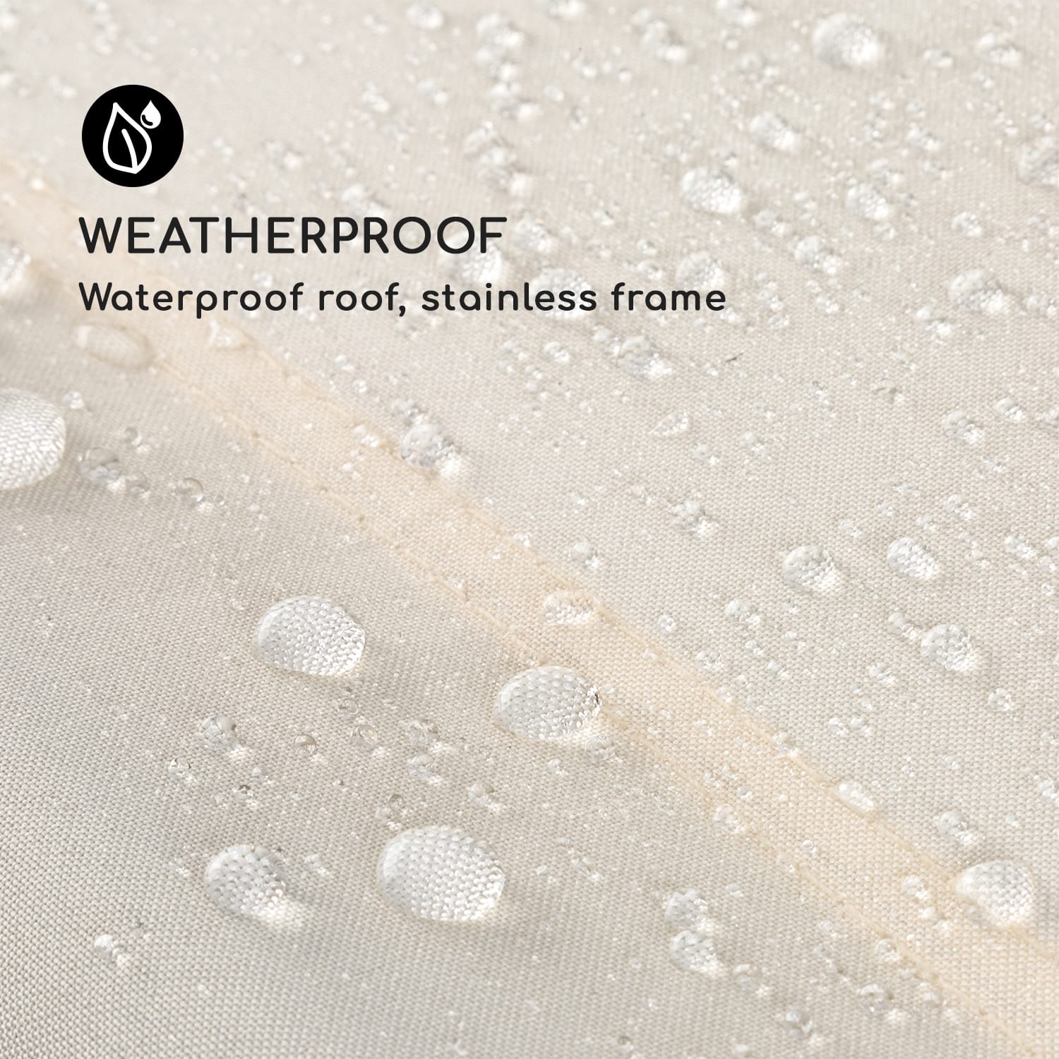 Blumfeldt The Big Easy, hojdacie ležadlo, nepremokavé, 350 kg max., UV ochrana, čierne – Obrázok 5