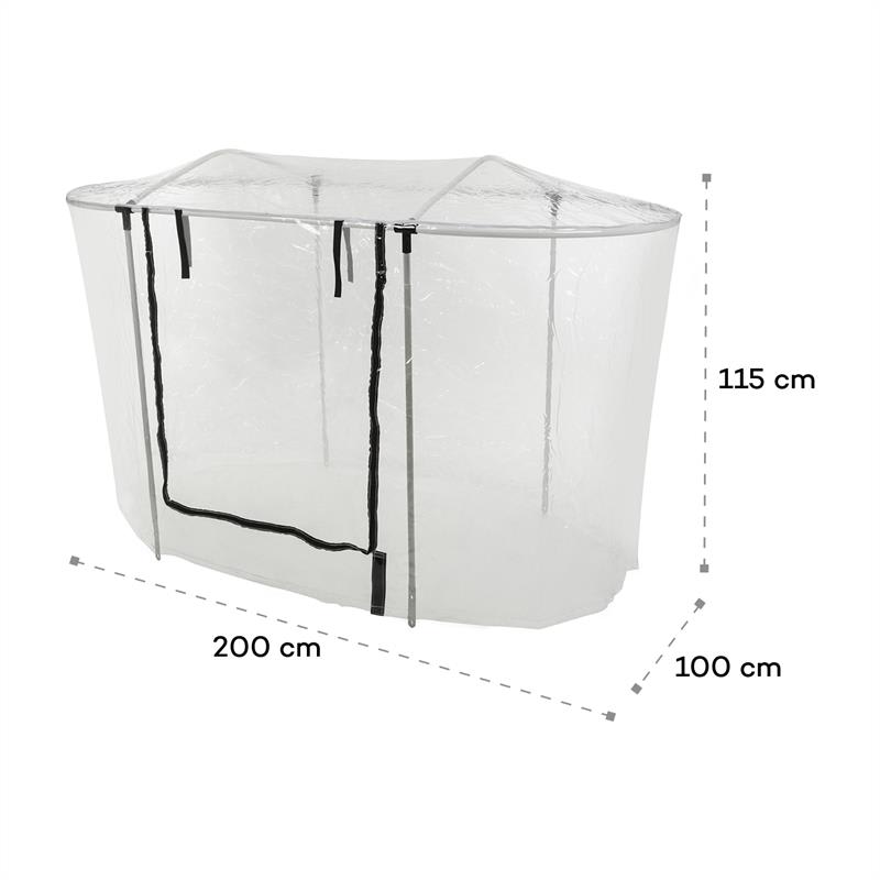 Blumfeldt High Grow Top 200, rozšírenie skleníka, 200 x 115 x 100 cm, oceľové trubky, PVC – Obrázok 5