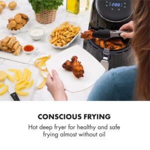 Klarstein AirVital, teplovzdušná fritéza, 1300 W, 2,5 l, nepriľnavý povrch CeraPlus, dotykové ovládanie, čierna