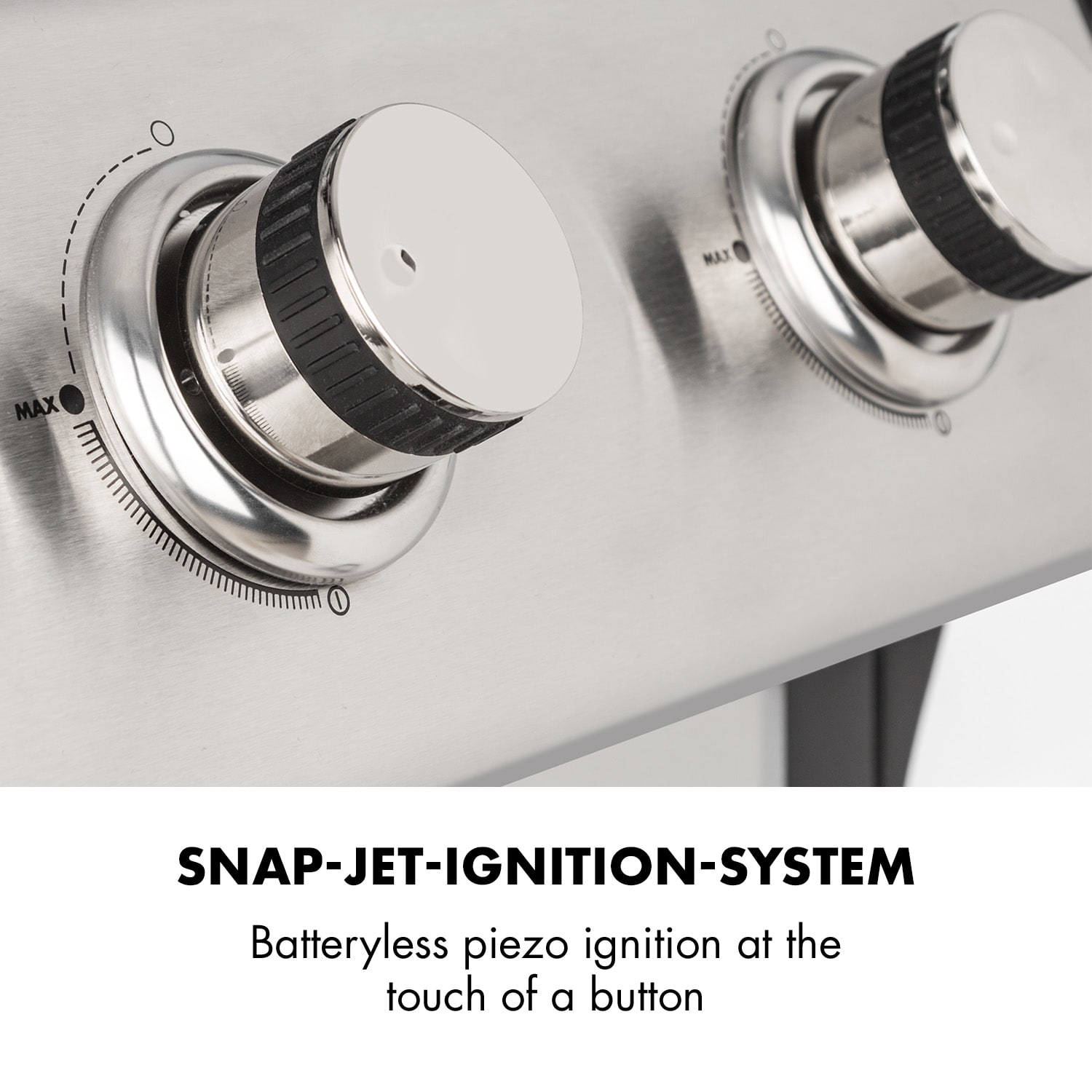 Klarstein Lucifer 3, plynový gril, 3 x 3,6 kW horáky, 60 x 45 cm gril, nerezová oceľ, mobilný – Obrázok 3