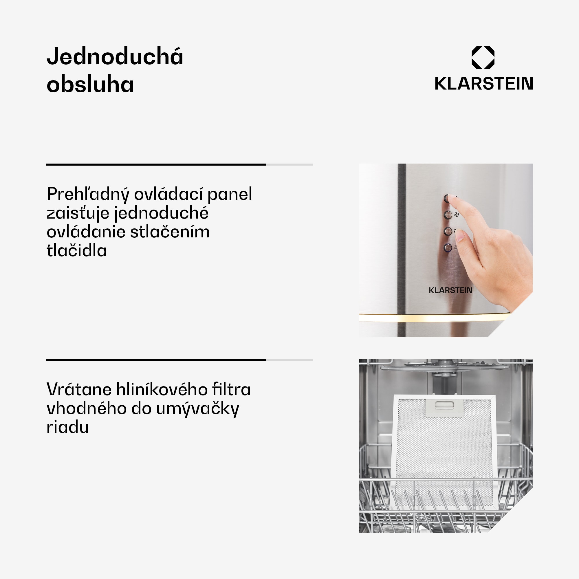 Klarstein Tron Ambience, digestor, 38 cm, ostrovčekový, 540 m³/h, LED, nehrdzavejúca oceľ – Obrázok 4