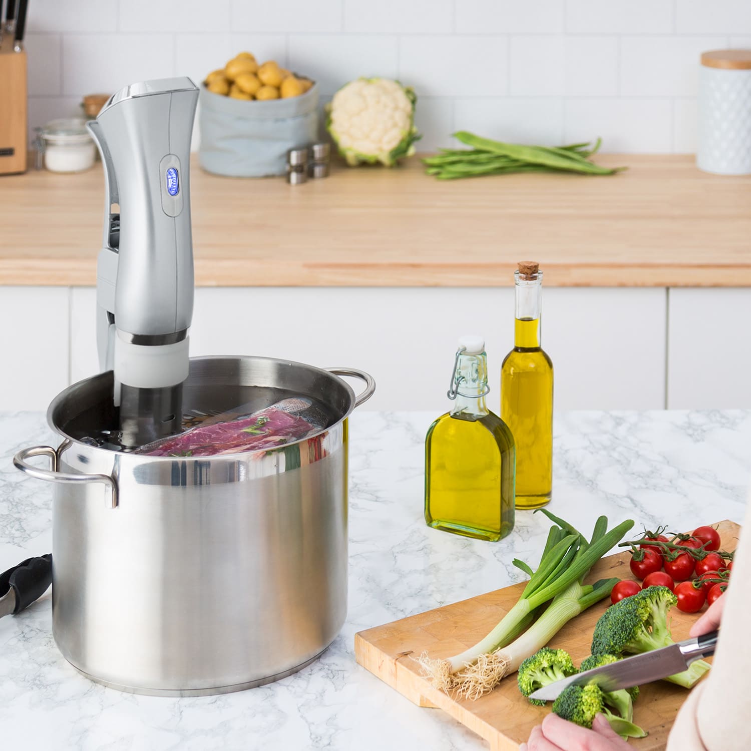 Klarstein Quickstick, Sous Vide varič, 20 l, termostat, cirkulačné čerpadlo, nehrdzavejúca oceľ