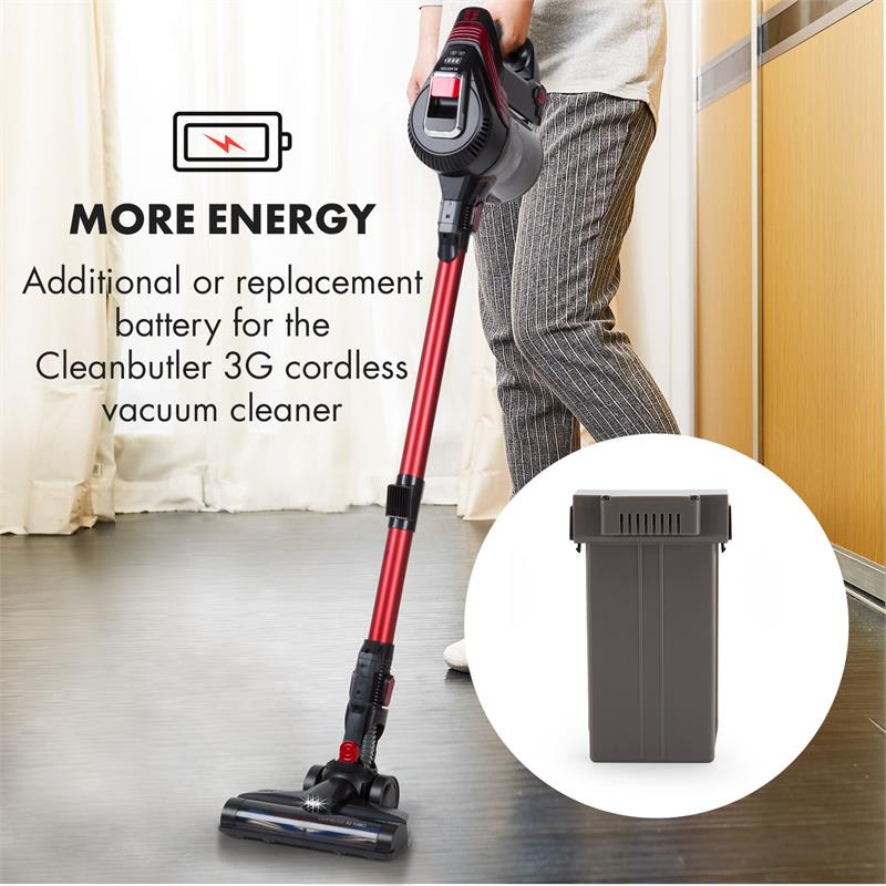 Klarstein Cleanbutler 3G Turbo, Li-Ion akumulátor, náhradný diel, príslušenstvo, 47.09 Wh
