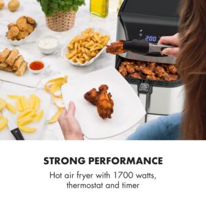 Klarstein AeroVital Deluxe, teplovzdušná fritéza, 1700 W, 5,4 l, nehrdzavejúca oceľ