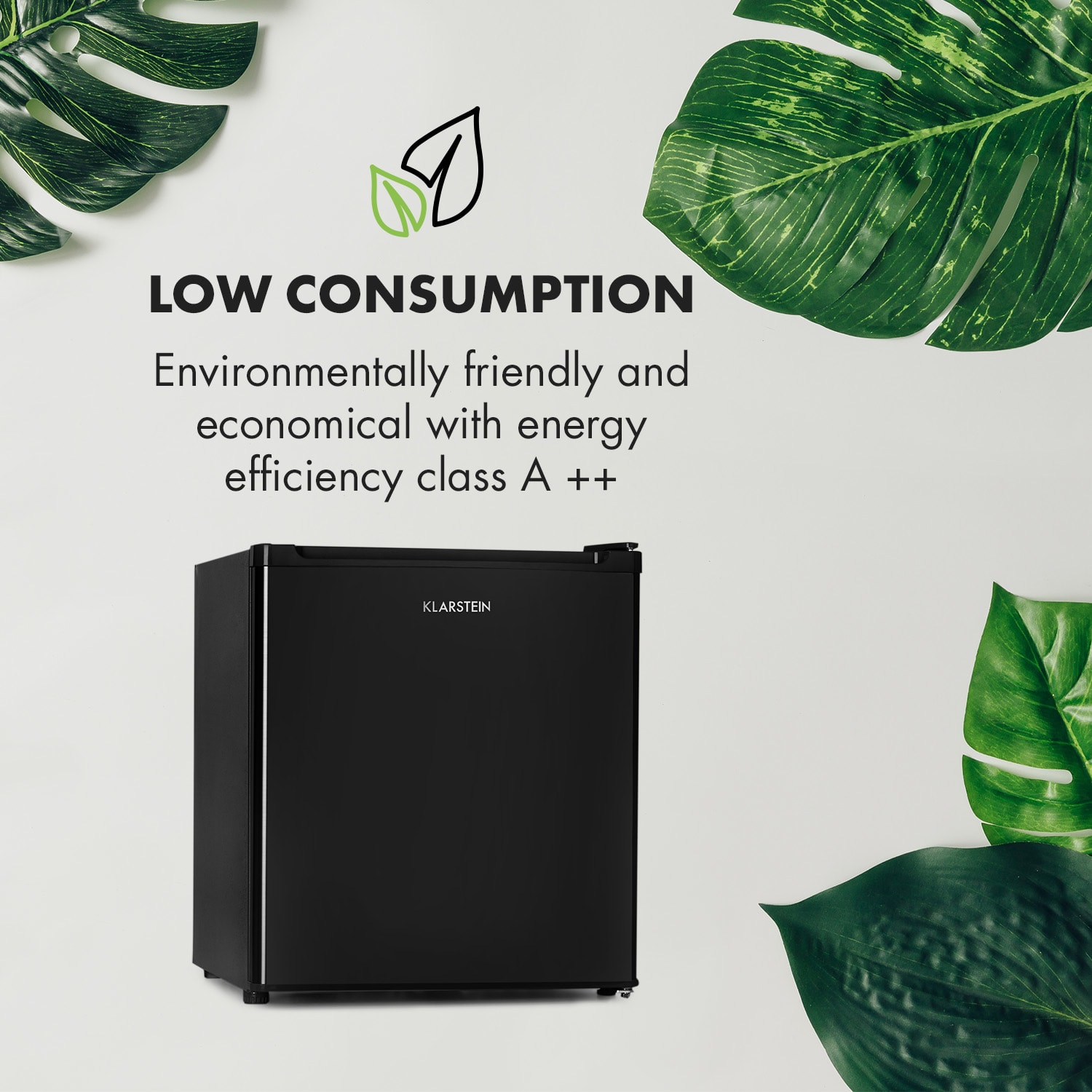 Klarstein Garfield Eco, mini mraznička, 33 l, energet. trieda E+, 4 hviezdičky, kompaktná – Obrázok 3