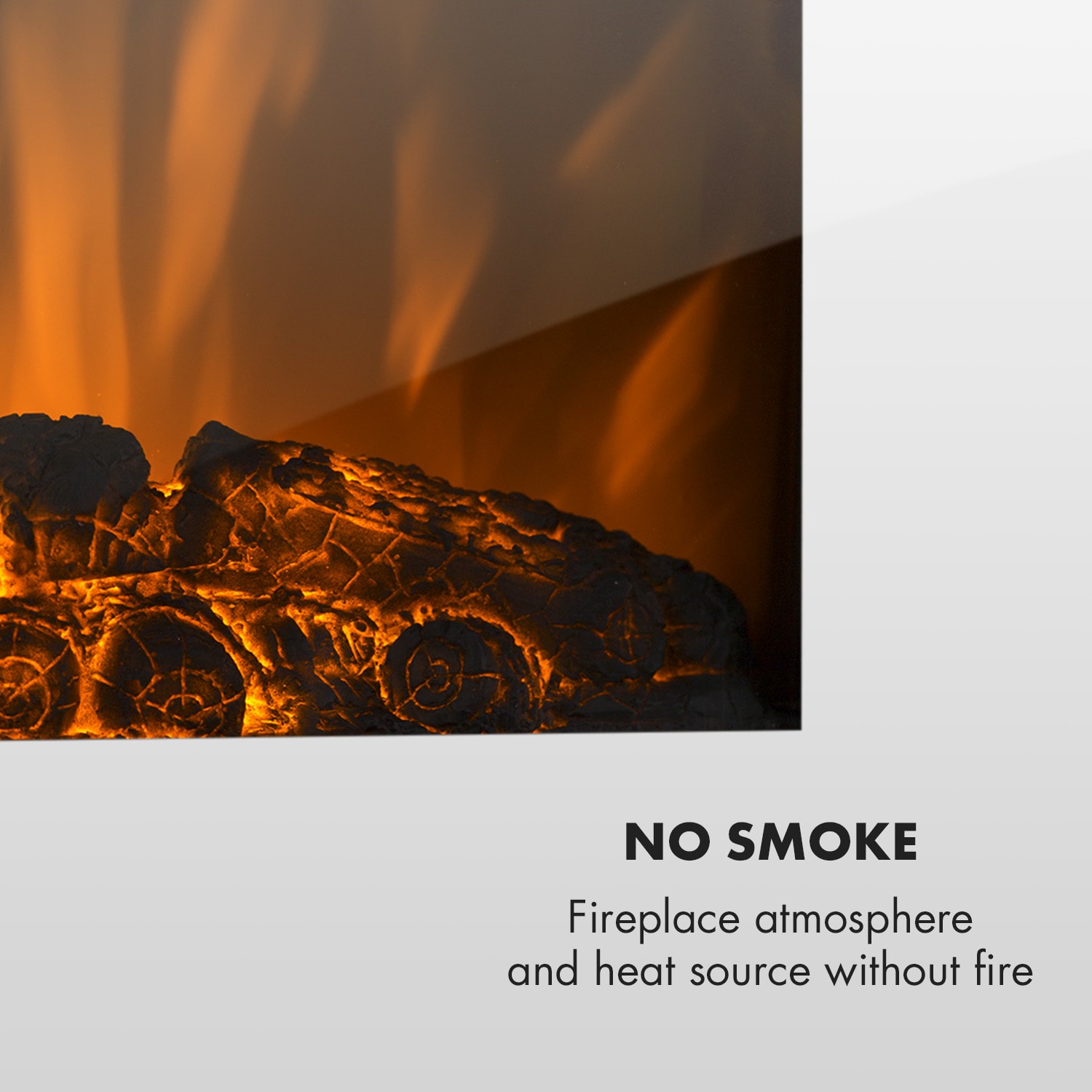 Klarstein Lausanne Vertical, elektrický krb, 2000 W, týždenný časovač, biely – Obrázok 4