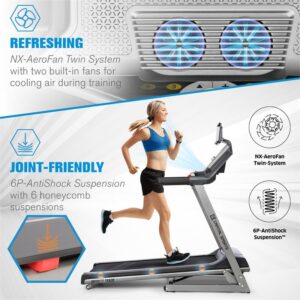 Capital Sports Infinity Track 2.0, bežecký pás, 5 HP, BT, aplikácia Kinomap, LCD