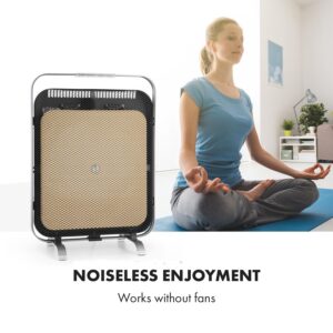 Klarstein HeatPal Marble Blackline, infračervený ohrievač, 1300 W, mramor, hliník