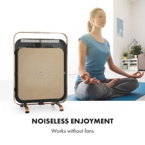 Klarstein HeatPal Marble Blackline, infračervený ohrievač, 1300 W, mramor, hliník