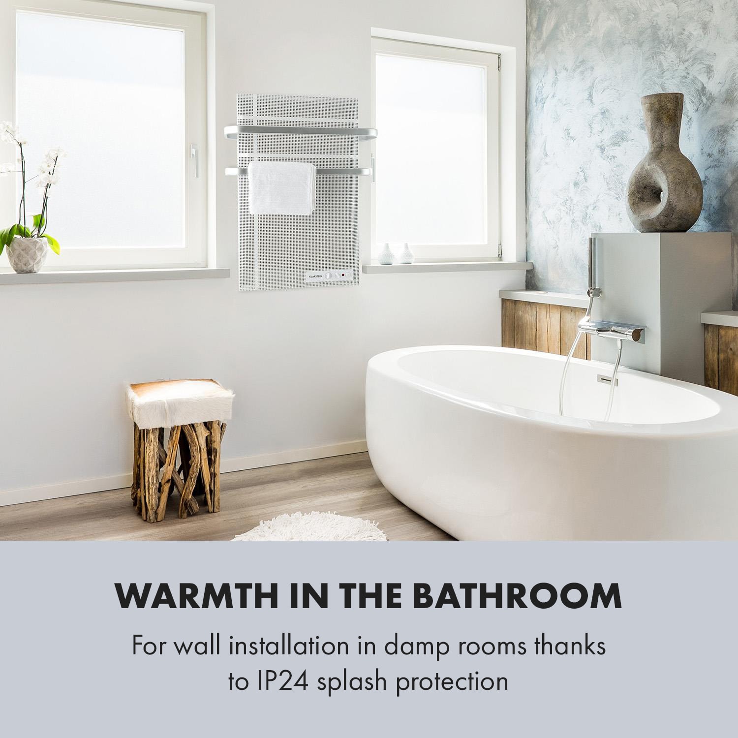 Klarstein Hot Spot Wave, infračervený orievač, 51 x 80 cm, 1000 W, 20 m², bezstupňovo regulovateľný výkon, IP24, hliník