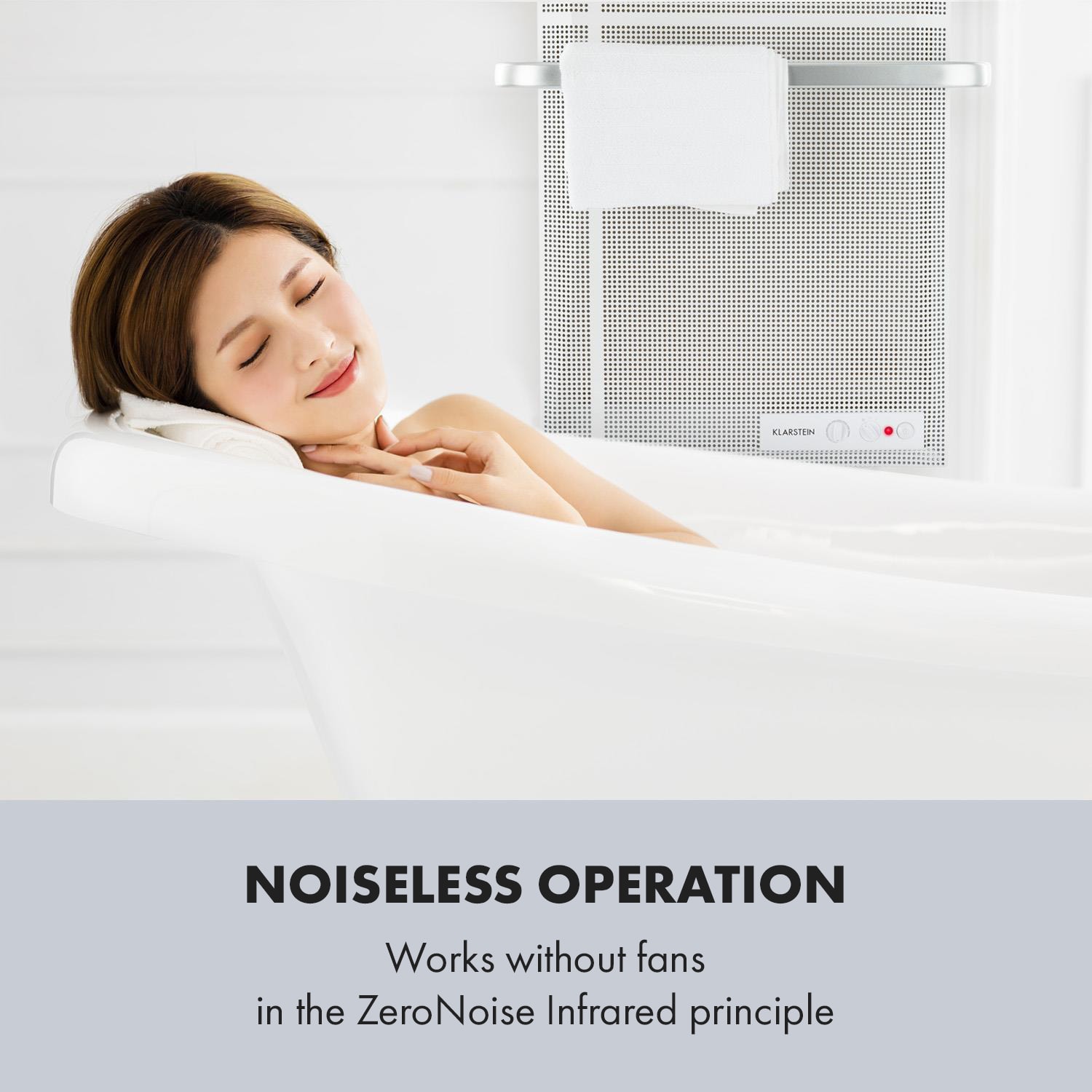 Klarstein Hot Spot Wave, infračervený orievač, 51 x 80 cm, 1000 W, 20 m², bezstupňovo regulovateľný výkon, IP24, hliník – Obrázok 3