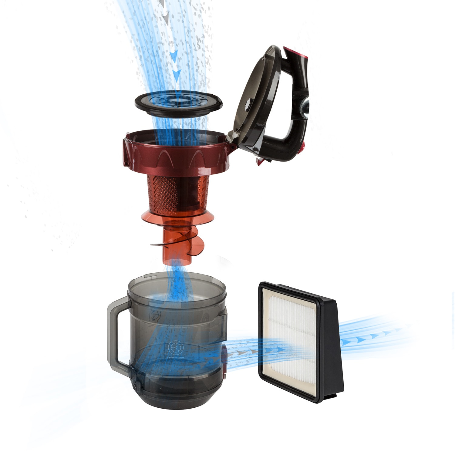 OneConcept HEPA filter do cyklónového vysávača Clean Master, príslušenstvo – Obrázok 2