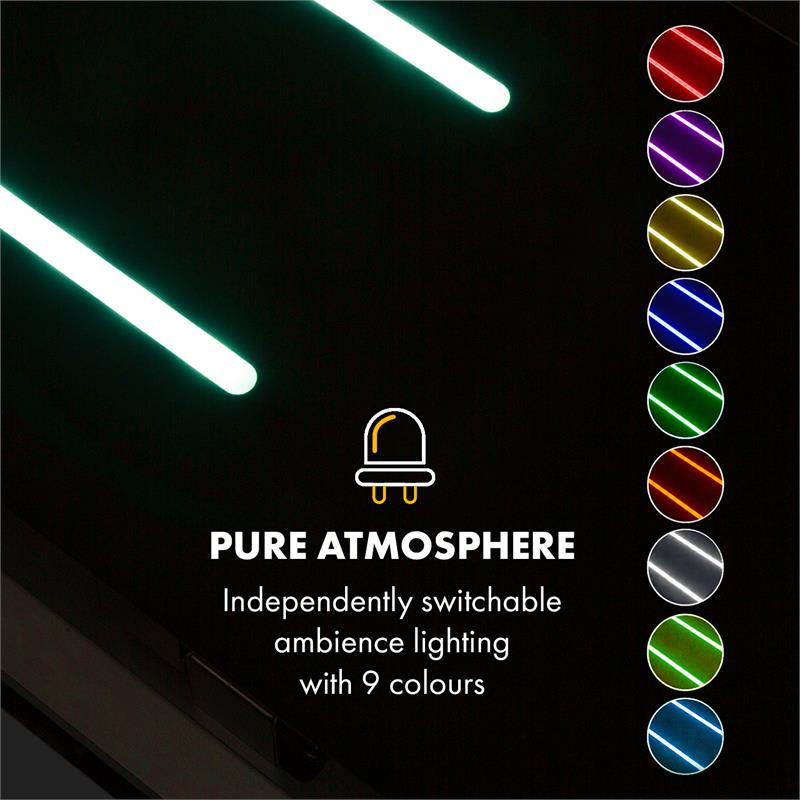 Klarstein High Line, digestor, 77 cm, stropný, 410 m³/h, ďiaľkové ovládanie, čierny – Obrázok 3