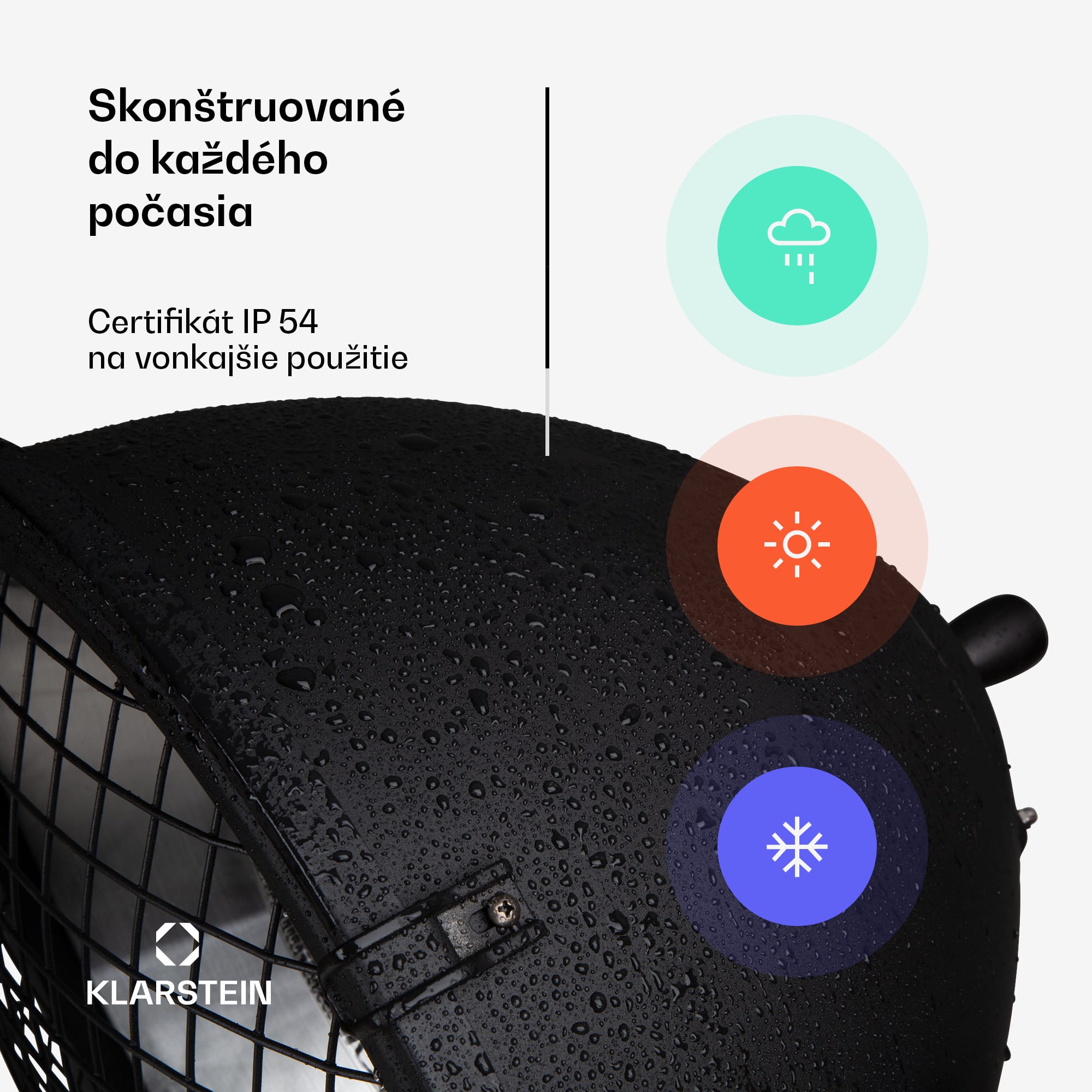 Blumfeldt Heatspot, terasový ohrievač, 900/1200/2100 W, IR ComfortHeat, čierny – Obrázok 3