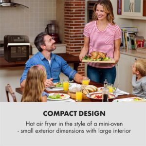 Klarstein AeroVital Cube, teplovzdušná fritéza, 1600 W, 12 l, časovač, 16 programov, čierna