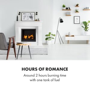 Klarstein Phantasma Cottage Pillar, etanolový krb, horáky z ušľachtilej ocele, doba horenia 2 h, biely/čierny