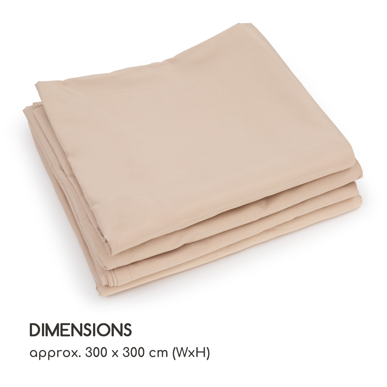 Blumfeldt Eremitage Double Sunbed, lehátko, pre 2 osoby, oceľový rám, slnečná strieška, závesy, taupe – Obrázok 5