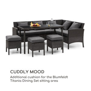 Blumfeldt Titania Pillows, vankúš, polyester, nepremokavý, melírovaný tmavosivý