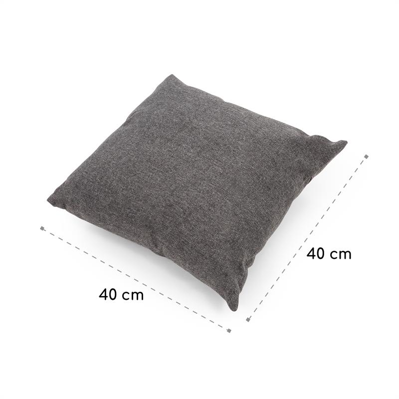 Blumfeldt Titania Pillows, vankúš, polyester, nepremokavý, melírovaný tmavosivý – Obrázok 5