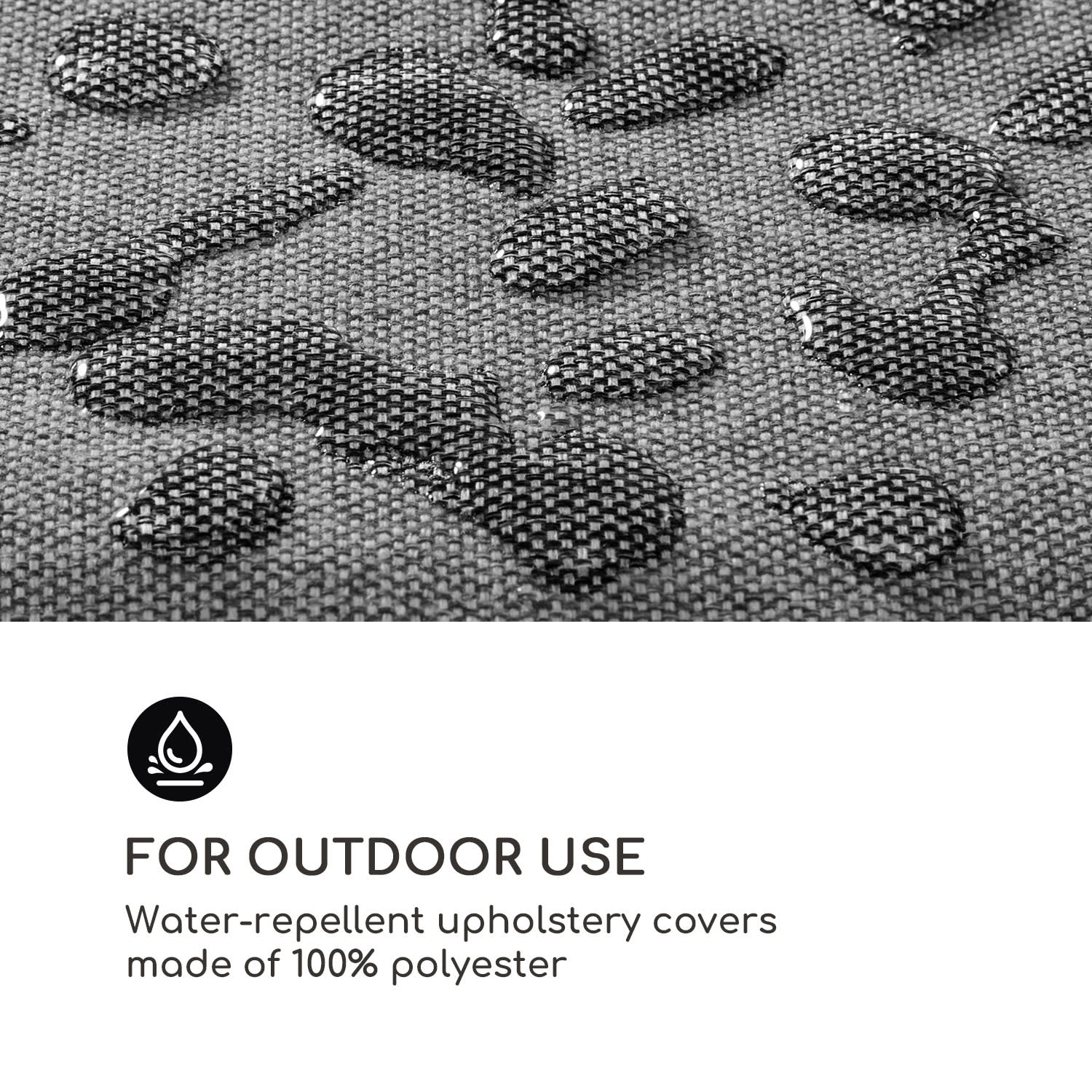 Blumfeldt Titania Dining Set, poťahy na čalúnenie, 10 kusov, 100 % polyester, tmavosivé – Obrázok 2