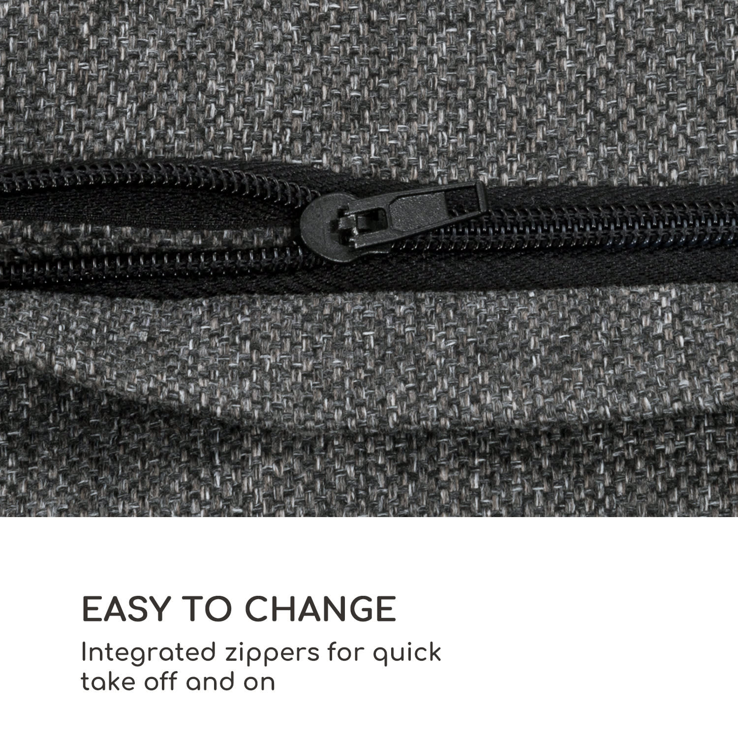 Blumfeldt Titania Dining Set, poťahy na čalúnenie, 10 kusov, 100 % polyester, tmavosivé – Obrázok 3