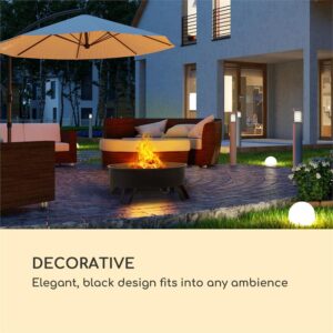 Blumfeldt Oreos, 2 v 1 nádoba na oheň a gril, Ø 75 cm ochrana pred iskrami, Ø 68 cm gril, oceľ, čierna