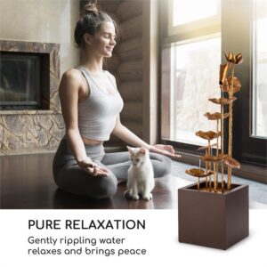 Blumfeldt Golden Orchid, záhradná fontána, pumpa 5W, IPX8, mosadzný vzhľad