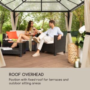 Blumfeldt Pantheon Solid Sky, altánok so strechou, 3 x 3 m, polykarbonát, hliník
