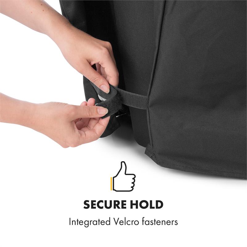 Klarstein Beef Brisket, ochranný kryt, tkanina Oxford, čierny – Obrázok 2