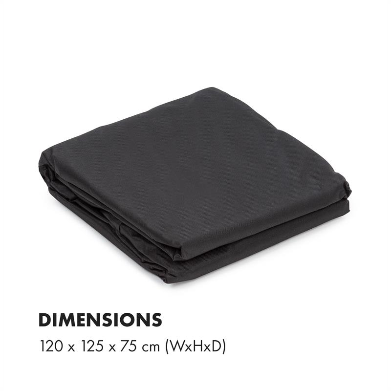 Klarstein Beef Brisket, ochranný kryt, tkanina Oxford, čierny – Obrázok 4