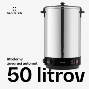 Klarstein KonfiStar 50, zavárací hrniec, dávkovač nápojov, 50 l, 110 °C, 120 min, nehrdzavejúca oceľ