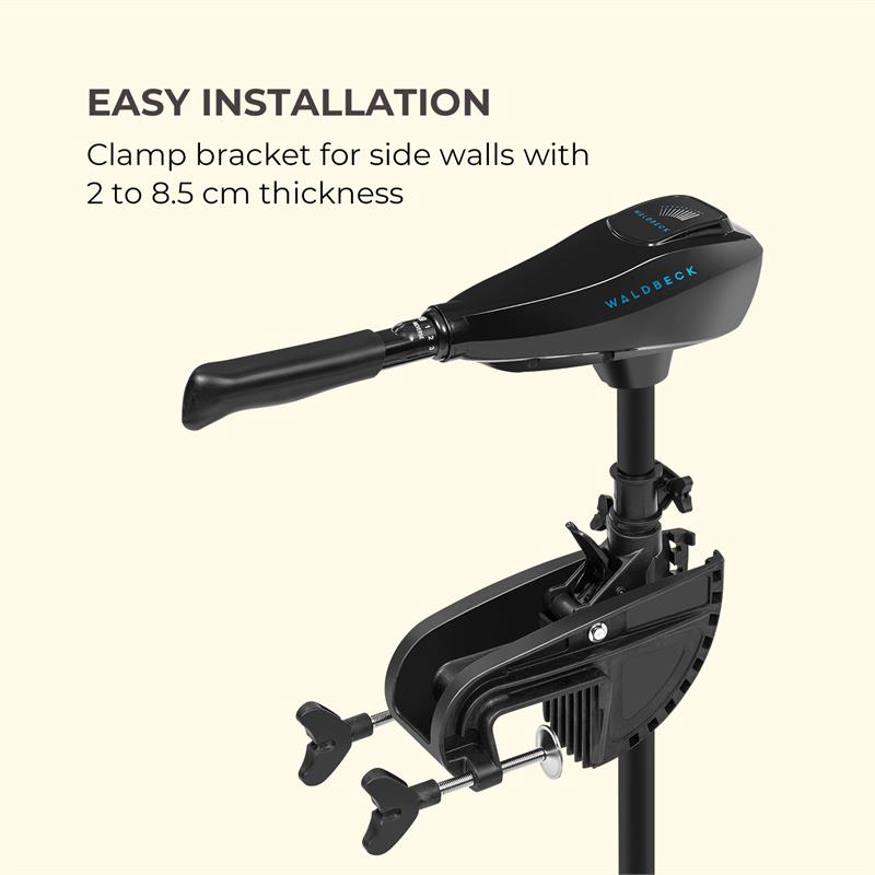 Waldbeck Barracuda 50, elektrický prívesný motor, 50 lbs/564 W, 12V, 3-krídlová vrtuľa – Obrázok 3