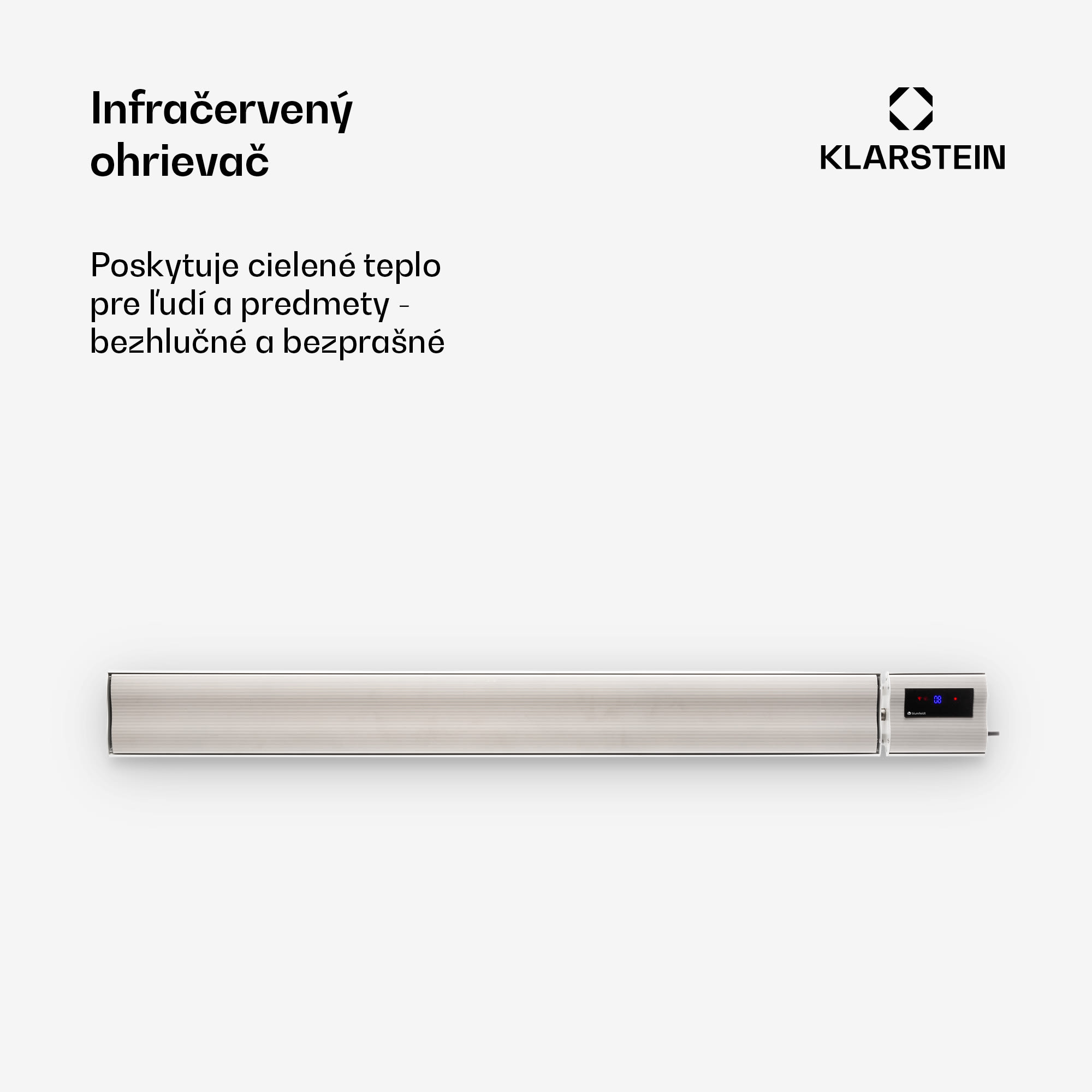 Blumfeldt Cosmic Beam Plus XXL, infračervený ohrievač, 3000 W, IP44, diaľkový ovládač, biely – Obrázok 4