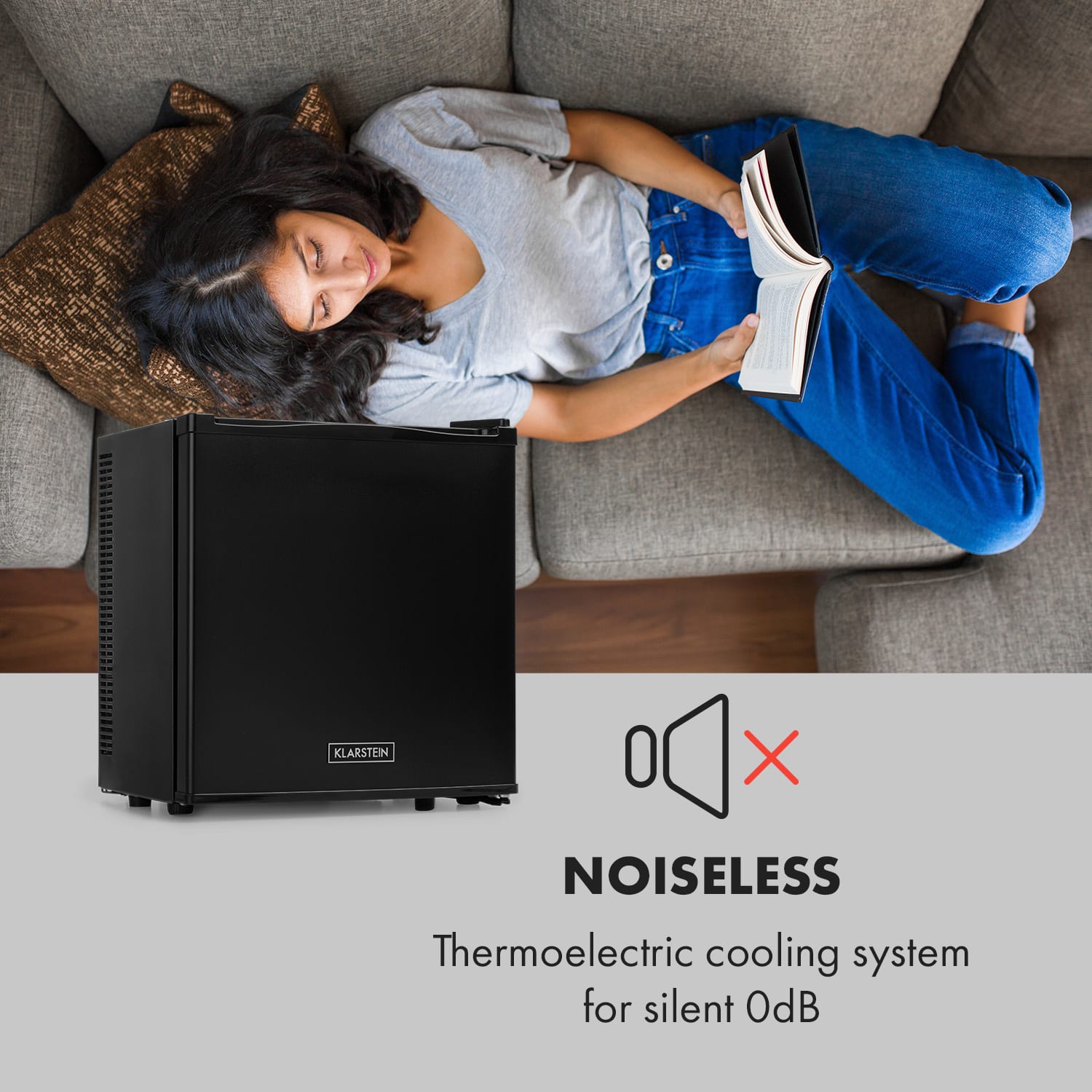 Klarstein Secret Cool, mini chladnička, minibar, 13 l, energet. trieda G, čierna – Obrázok 2