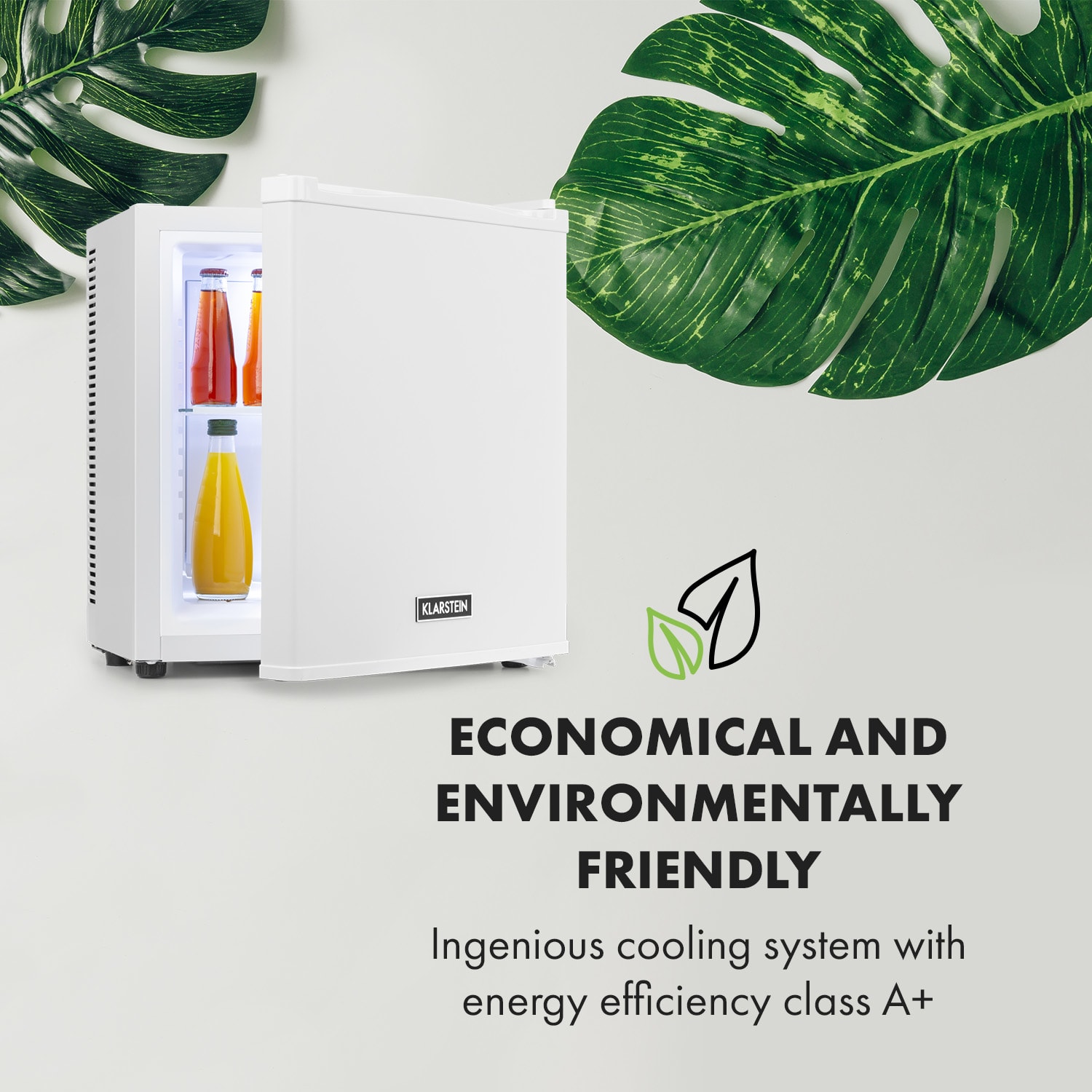 Klarstein Secret Cool, mini chladnička, minibar, 13 l, energet. trieda G biela – Obrázok 4
