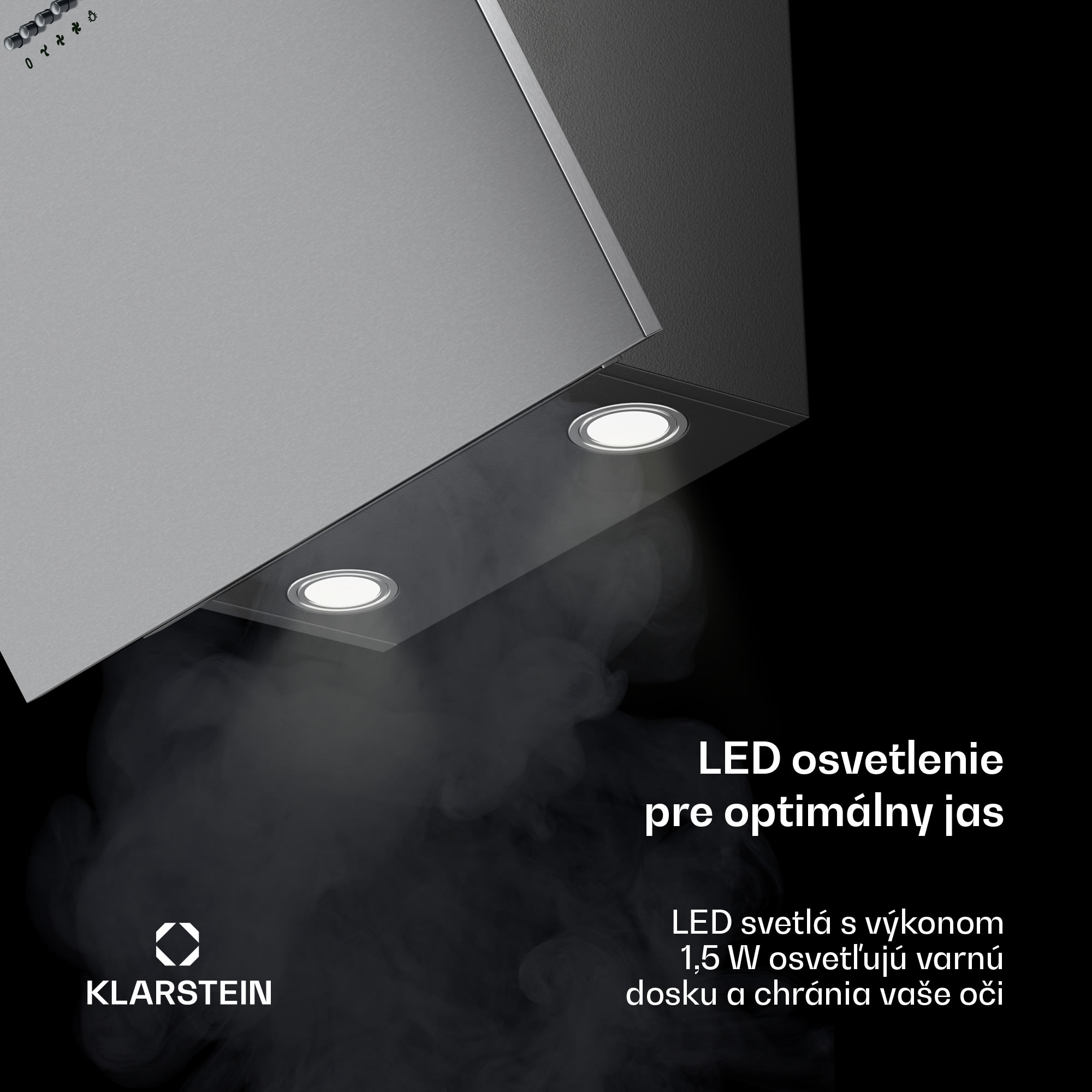 Klarstein Silver Lining 60, digestor, 60 cm, nástenný, 600 m³/h, A, nehrdzavejúca oceľ – Obrázok 4