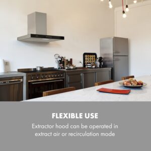 Klarstein Darya, digestor, 60 cm, 310 m³/h, nehrdzavejúca oceľ, strieborný