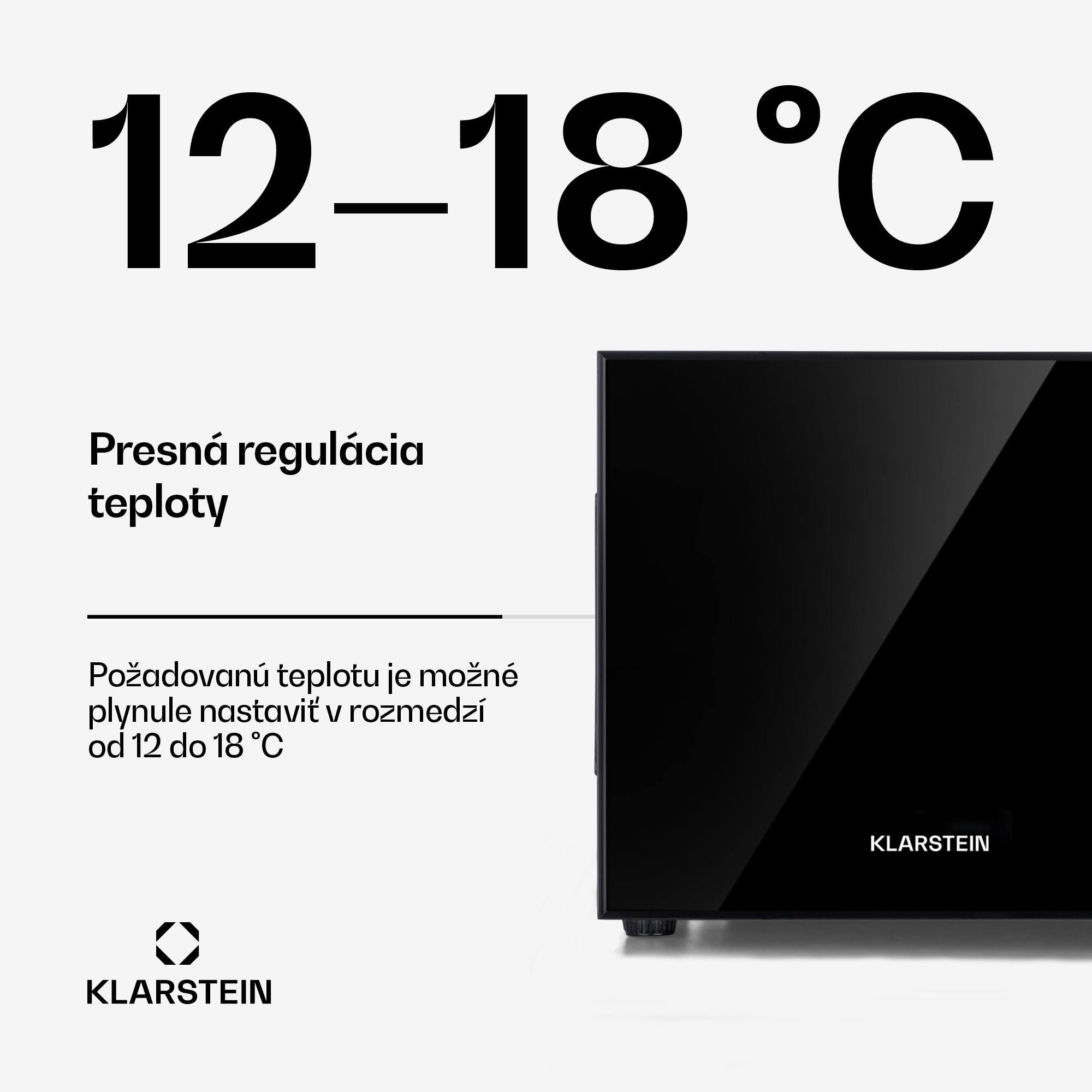 Klarstein Frosty, mini chladnička, 10 l, energet. trieda A, dvere so zrkadlovým sklom, čierna – Obrázok 3