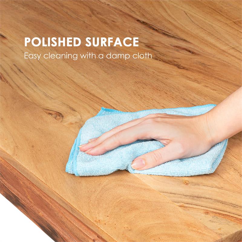 Besoa Vantor, jedálenský stôl, agátové drevo, železná kostra, 175 x 78 x 90 cm, drevo – Obrázok 4