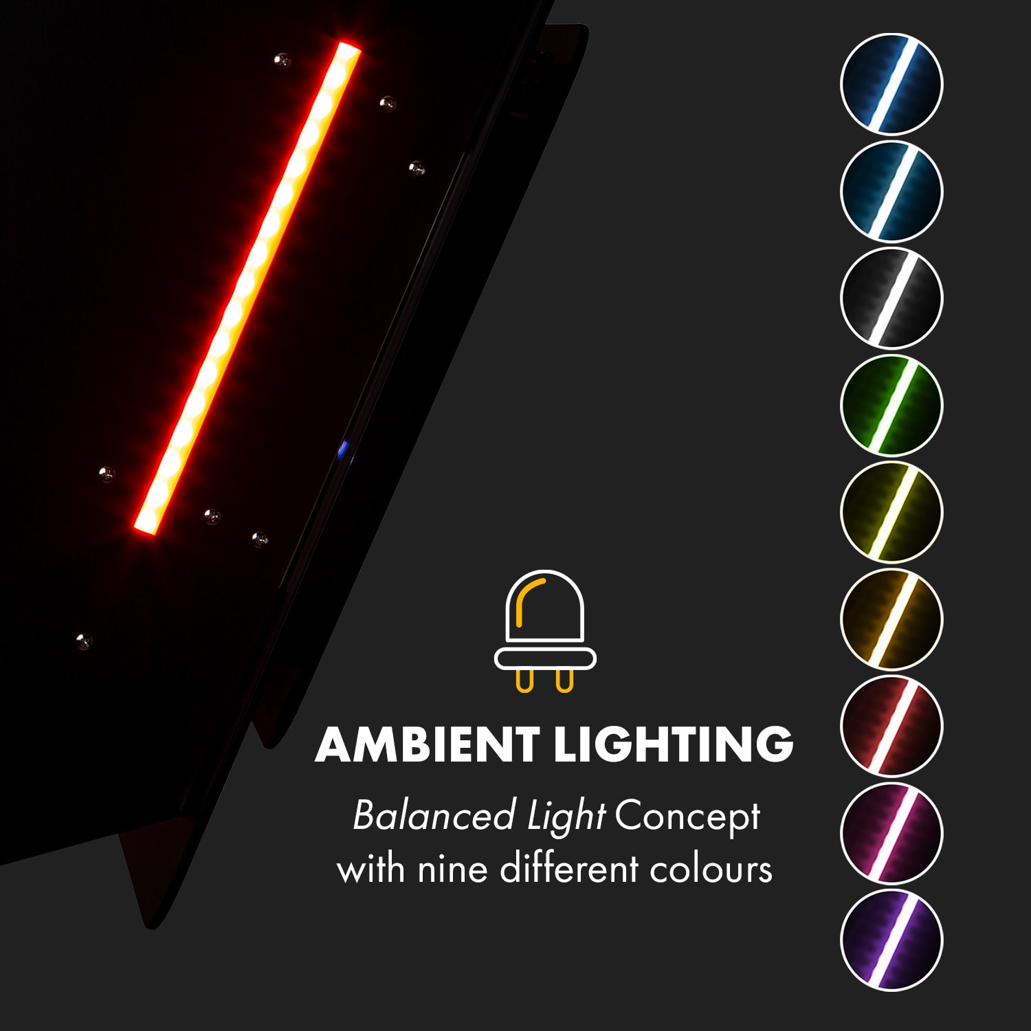 Klarstein Helena 60, digestor, 60 cm, nástanný, 595 m³/h, LED displej, čierny – Obrázok 5