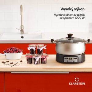 Klarstein Jam Session, hrniec na prípravu marmelády a želé, 1000 W, 2 hrniecické programy
