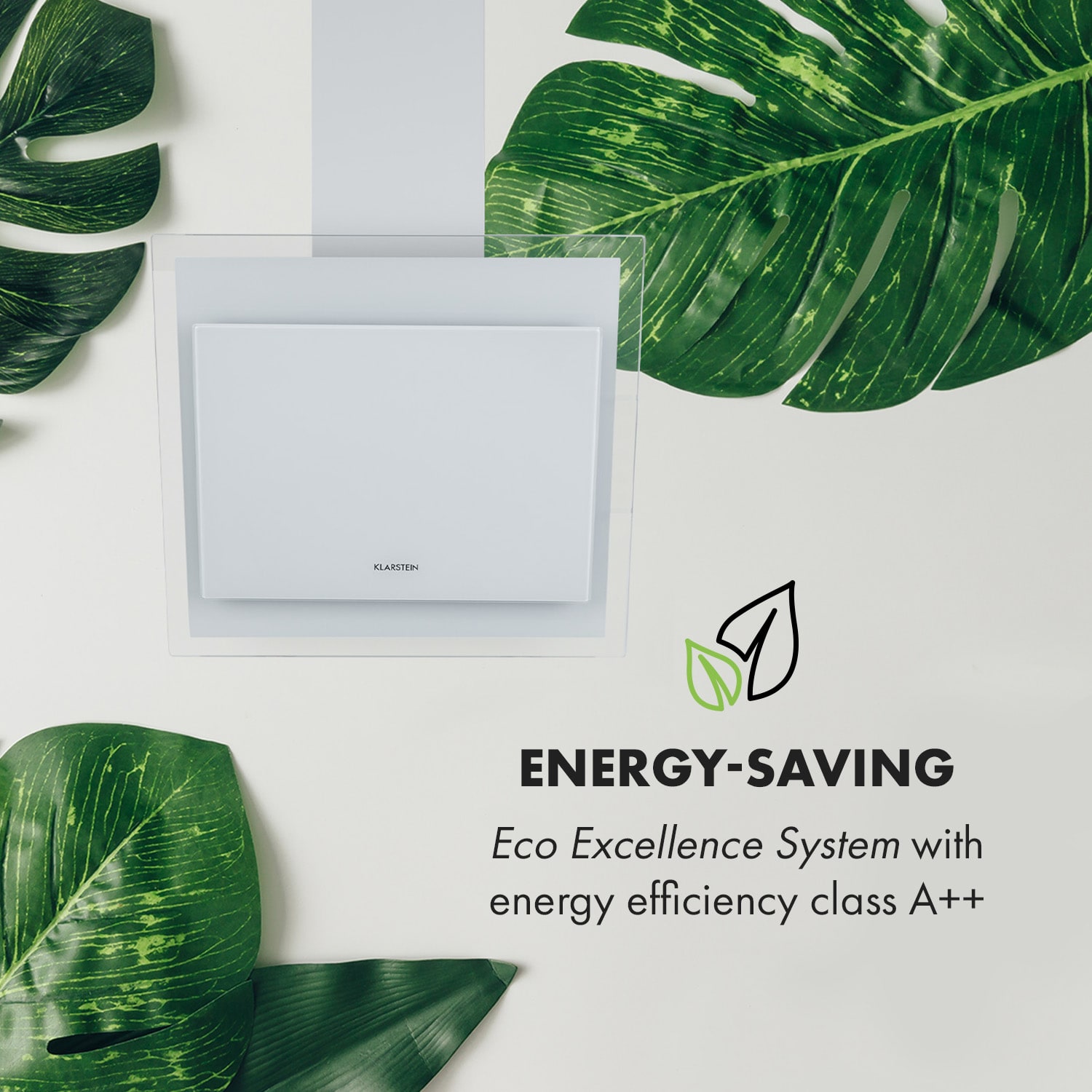 Klarstein Mirage 60, digestor, 60 cm, nástenný, 550 m³/h, A++, dotykový panel, biely – Obrázok 3