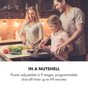 Klarstein Delicatessa 3, indukčná varná doska, 5800 W, 3 zóny, sklokeramika, čierna