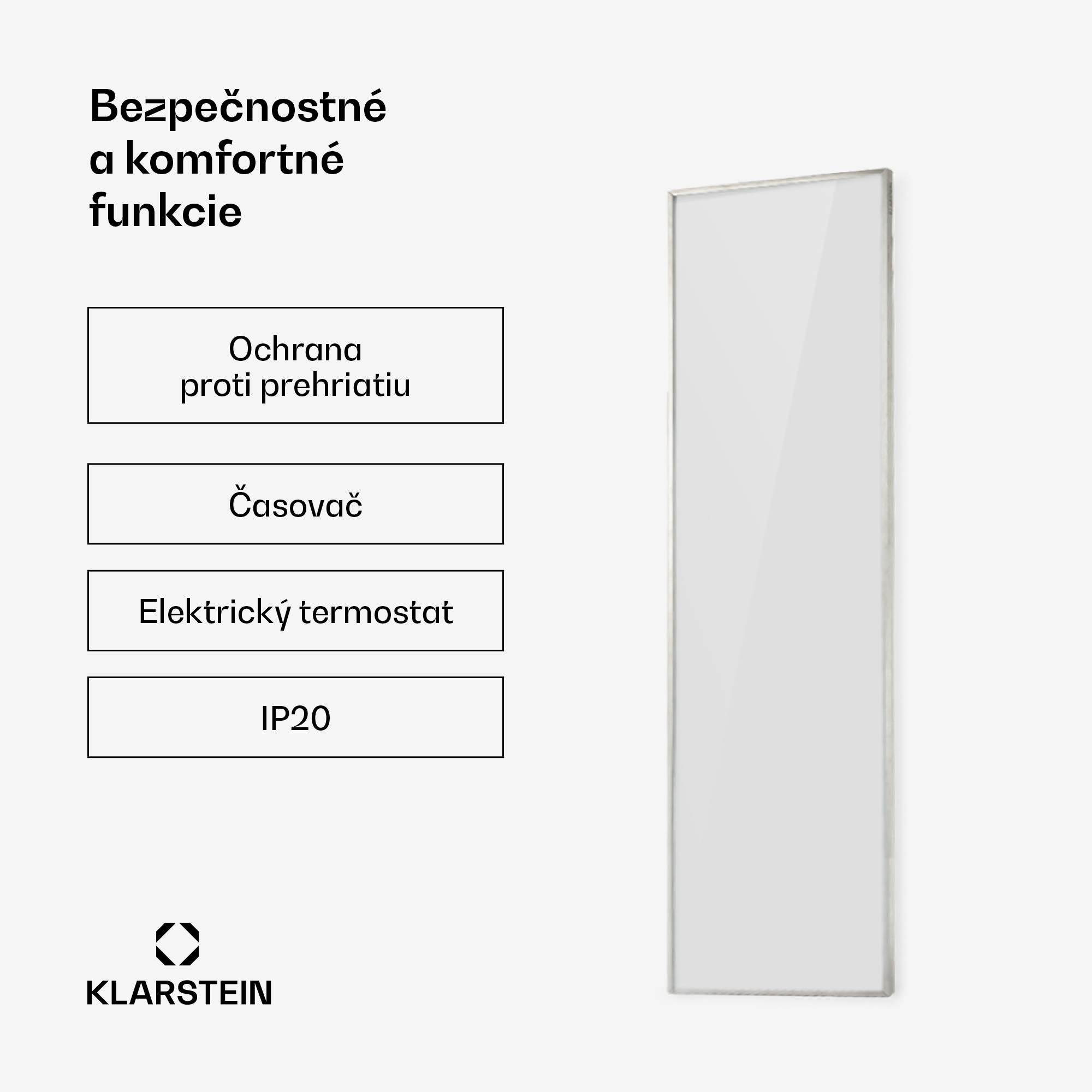 Klarstein Wonderwall Air 36, infračervený ohrievač, 120 x 30 cm, 360 W, nástenná montáž, diaľkový ovládač, biely – Obrázok 4