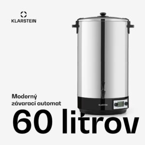 Klarstein KonfiStar 60, zavárací hrniec, dávkovač nápojov, 60 l, 2500 W, 100 °C, 180 min, digitálny