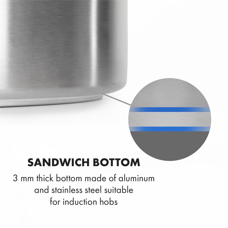 Klarstein Brauheld Pur 35, sladový kotol, 35 l, bez vyhrievacieho telesa, nehrdzavejúca oceľ – Obrázok 4