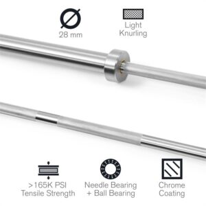 Capital Sports Hybrid Men ECO, obojručná olympijská tyč, 50 mm hriadeľ, 650 kg, oceľ