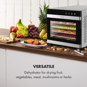 Klarstein Flavour Dry, sušička potravín, 35-75 °C, LCD dotykový displej, časovač, čierna