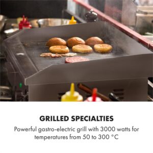 Klarstein Grillmeile 3000R, elektrický gril, 3000 W, grilovacia platňa 54,5 x 35 cm, rebrovaný